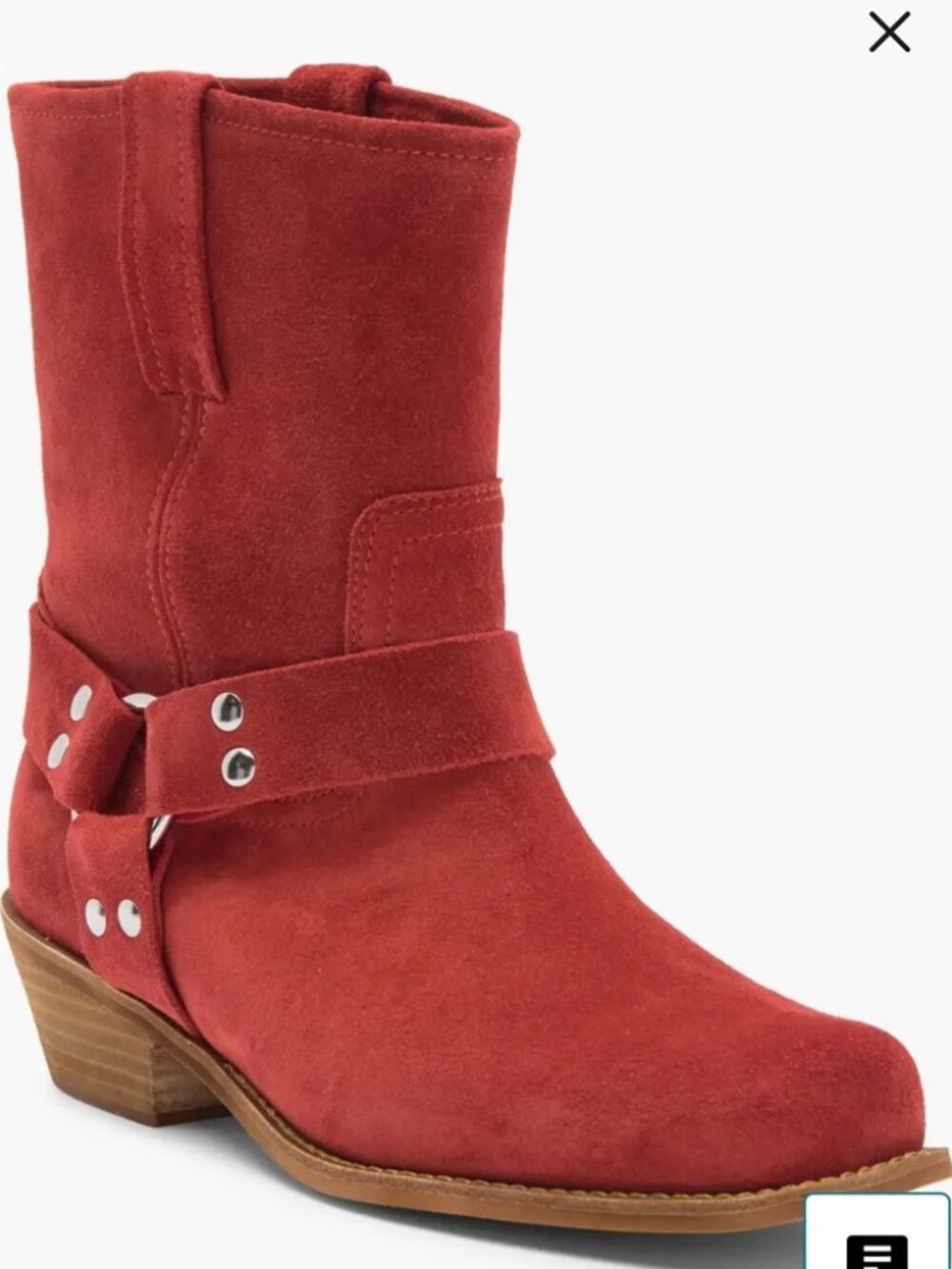 Jeffrey Campbell Kira Harness Boot Red Leather US 10M